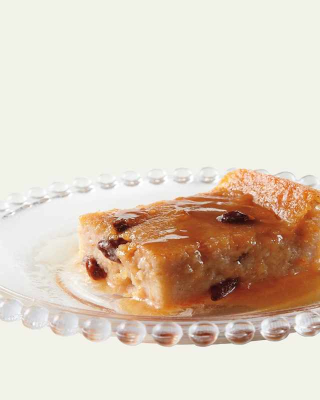 Bread Pudding with White Chocolate Sauce